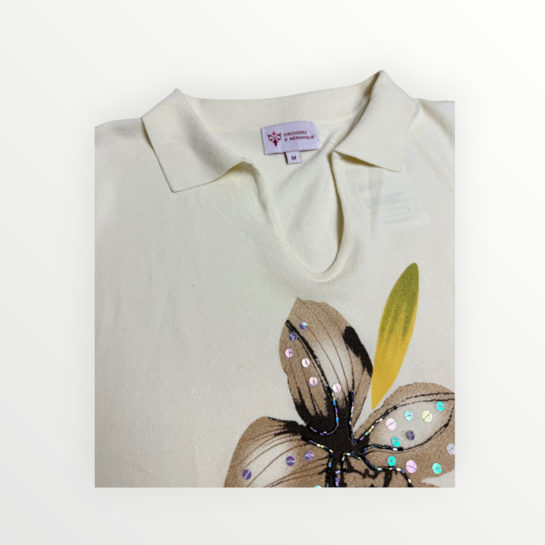 FLOWER POLO SHIRT