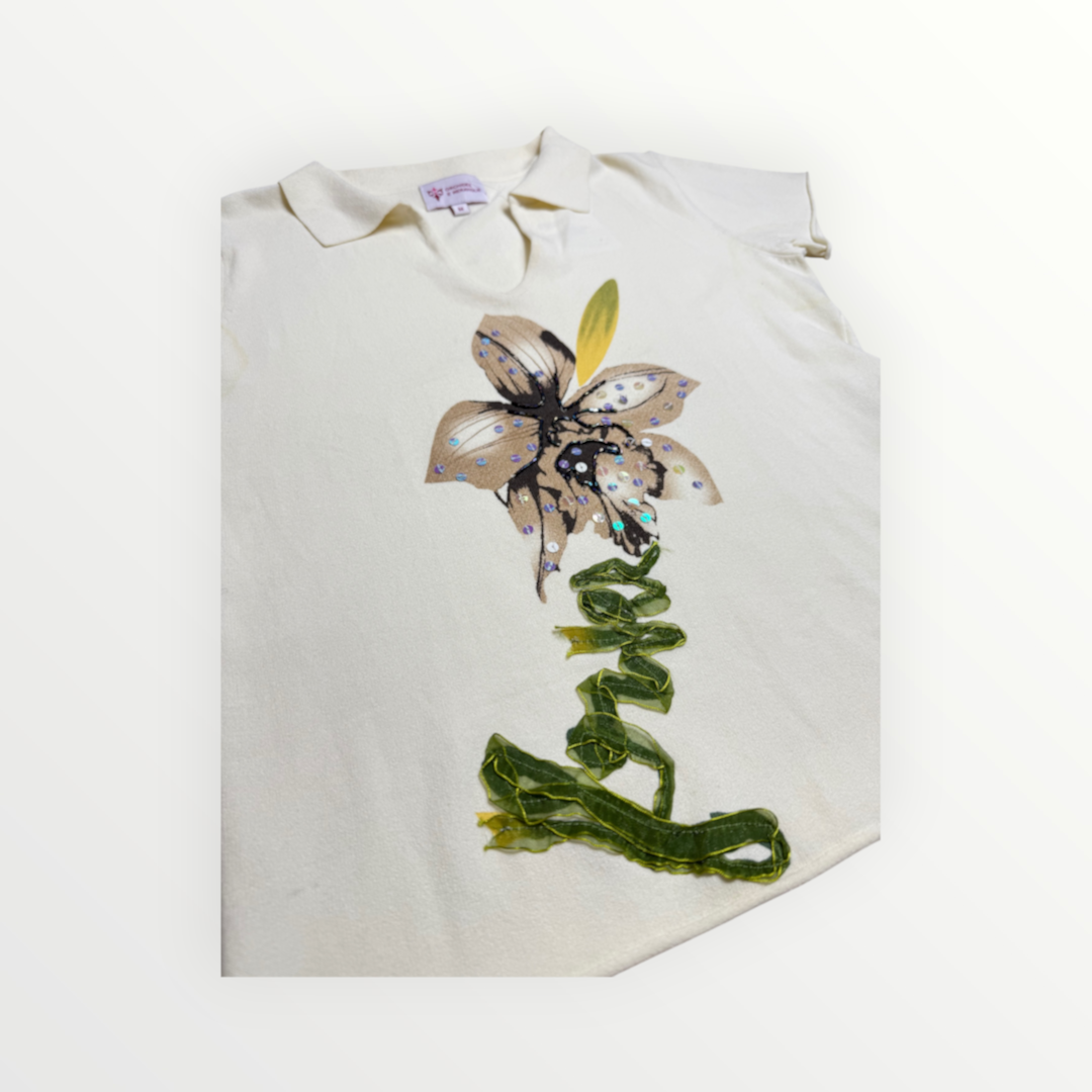 FLOWER POLO SHIRT