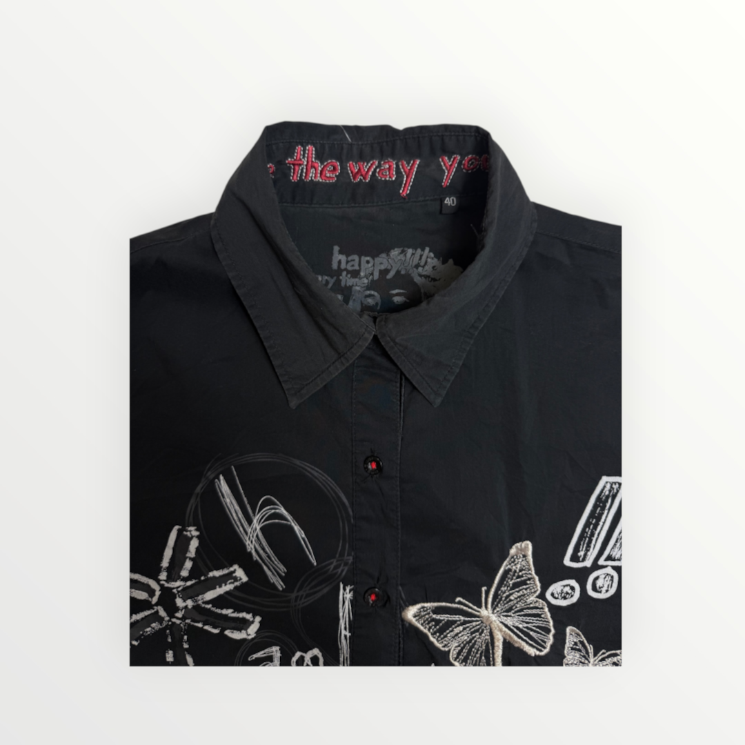 DESIGUAL BLACK SHIRT- CAMICIA DESIGUAL NERA