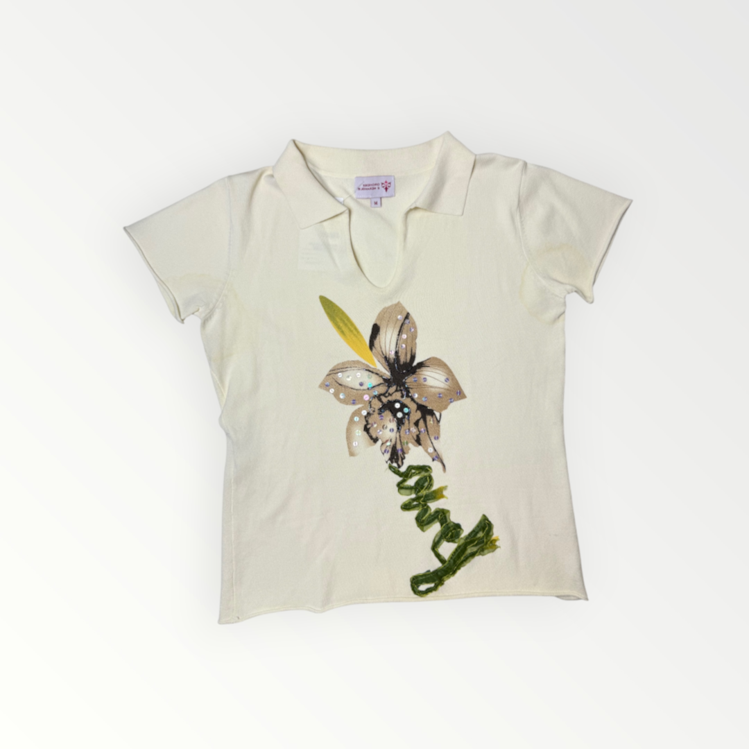 FLOWER POLO SHIRT
