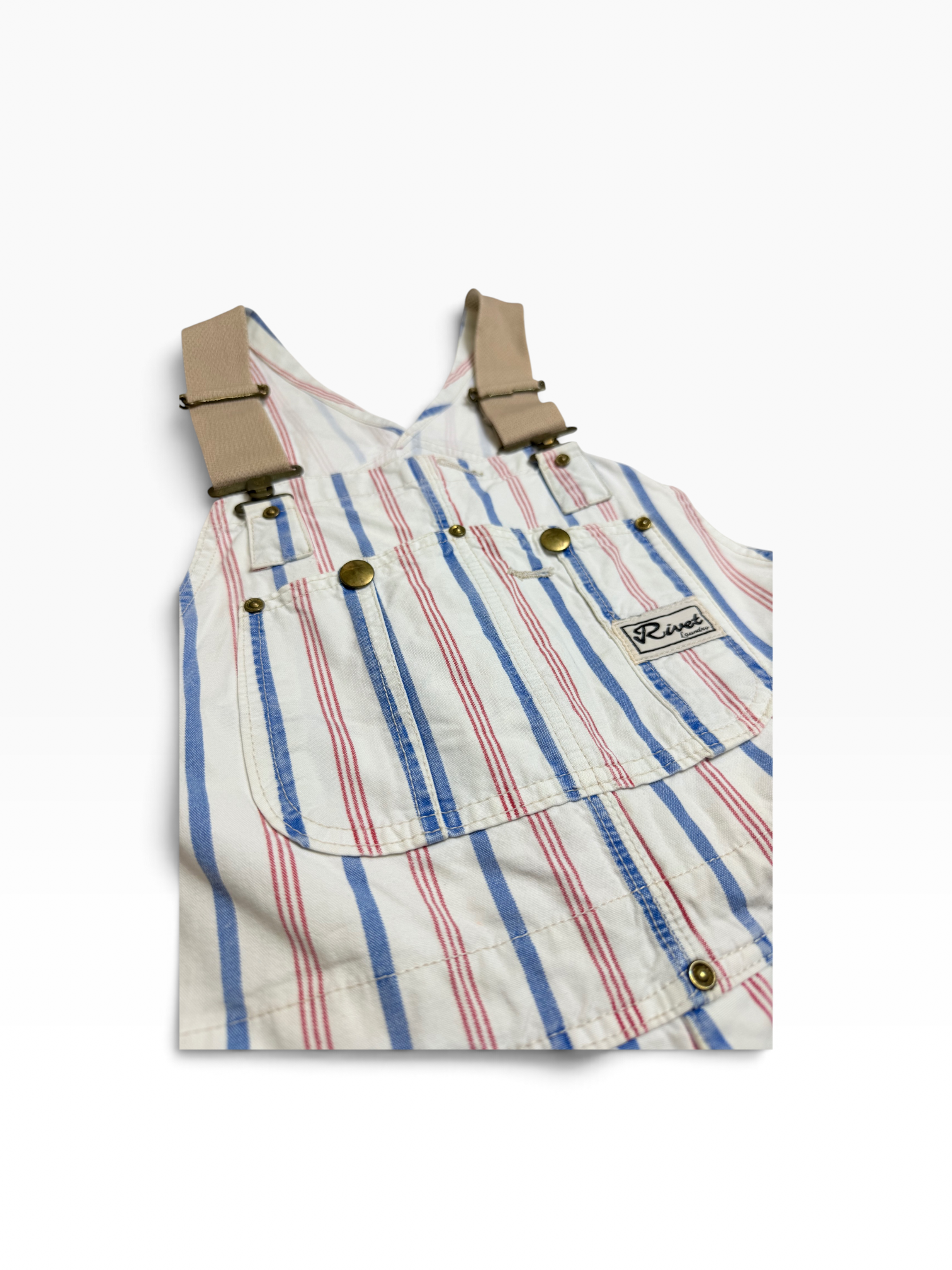 RIVET LAUNDRY STRIPED-OVERALL . SALOPETTE